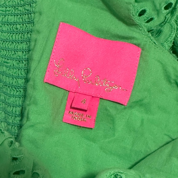 Lilly Pulitzer asteria eyelet Lacey dress size 4 babydoll sweetheart - Picture 2 of 12